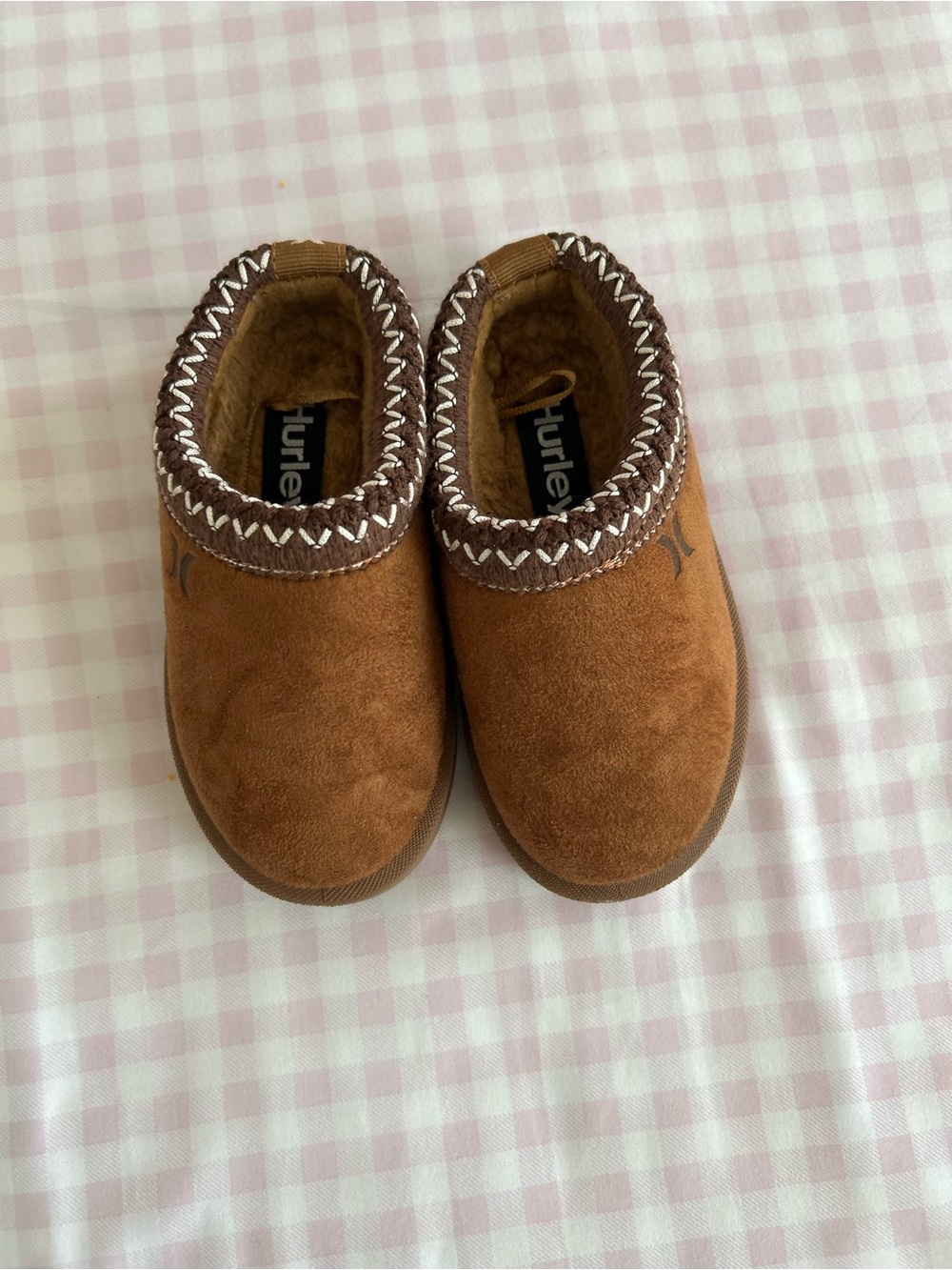 Hurley Kids Chestnut Brown Cozy Slip-On Slippers